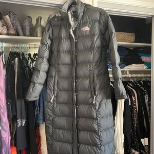 North Face triple down jacket from head to toe.